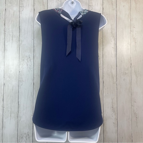 41 Hawthorn Clearwater Mixed Media Surplice Top Extra Small - Picture 2 of 10